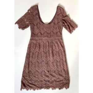 UO Pins & Needles Lace Fringe Dress